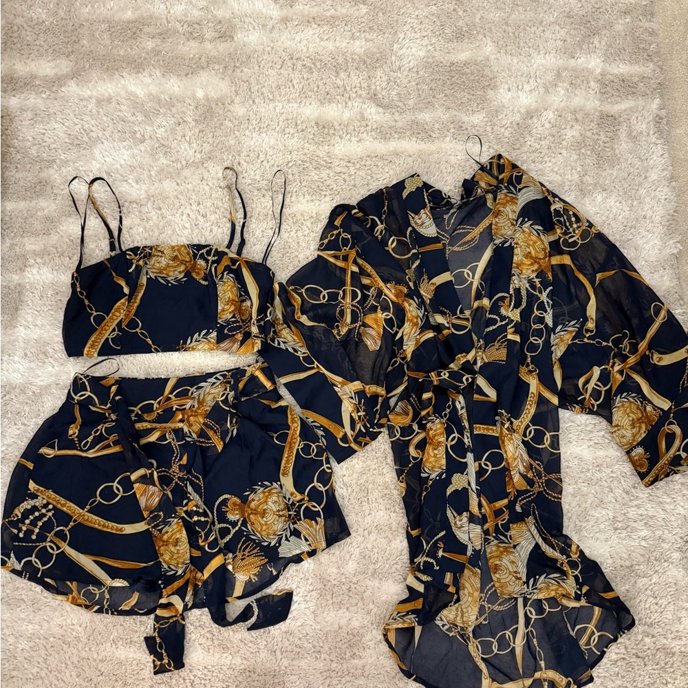 Elegant Chain Print Set